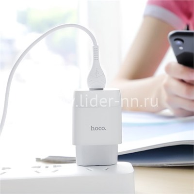 СЗУ Type-C 1 USB выход (2100mAh/5V) HOCO C72A (белый)