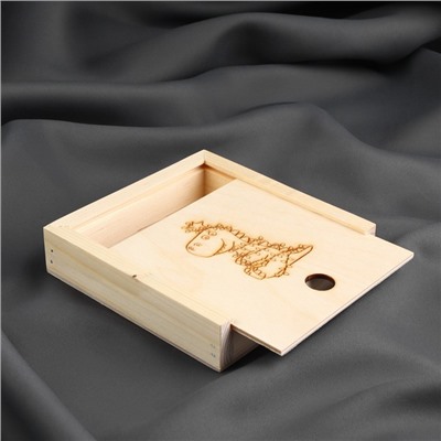 Органайзер для рукоделия «Дракоша», деревянный, 1 отделение, 13 × 13 × 3 см