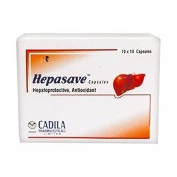 Гепасейв (100 кап), Hepasave Capsules, произв. Cadila Pharmaceuticals