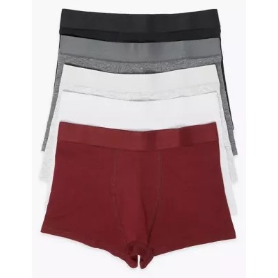 5 Pack Cotton Trunks (2-16 Yrs)