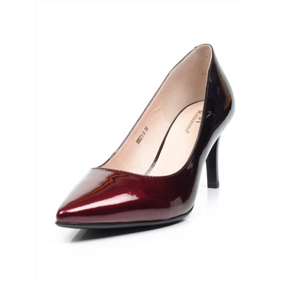 DBH21-3 RED/BLACK Туфли женские (натуральная кожа) размер 37