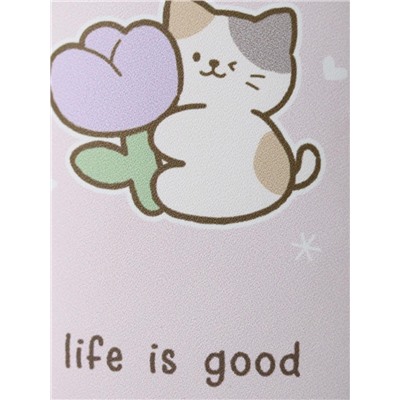 Чехол для очков "Be happy life is good", pink