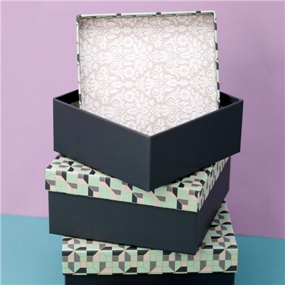 Подарочная коробка «Patterns 2», 15*15*6.5