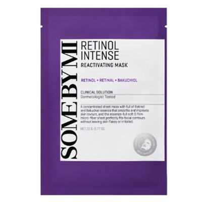 SOME BY MI Retinol Intense Реактивирующая маска (22 г*5 листов)