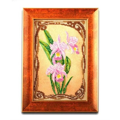 Набор для вышивания бисером Радуга Бисера В-416 Грациозные орхидеи, 17*26 см