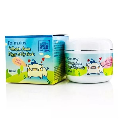 ФМС Маска-желе увлажняющая со свиным коллагеном FarmStay Collagen Aqua Piggy Jelly Pack, 100ml