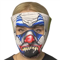 Медицинская антивирусная маска c ярким принтом Skulskinz Joker - Полнолицевая защитная маска из неопрена позволяет получить достаточную защиту от вирусов, пыли, ветра, влаги. Кроме того, маска многоразовая, удобная в эксплуатации, обладает брутальным дизайном №25