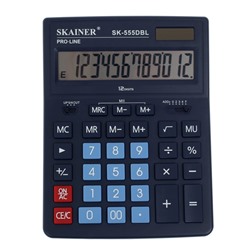 Калькулятор Skainer Electronic SK-555BL 12 разр. синий/Китай