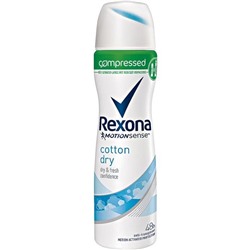 Rexona Deospray Cotton Dry Compressed Anti-Transpirant Rexona Дезодорант Сухой Хлопок концентрированный антиперспирант без спирта75 г
