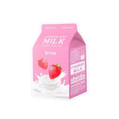 APIEU Strawberry Milk One Pack Тканевая маска с экстрактом клубники (1 шт)