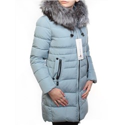 D16-758 Пальто зимнее женское (холлофайбер, натуральный мех чернобурки) размер S - 42 российский