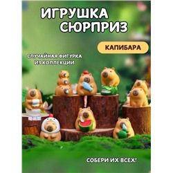 Сувенир в сюрприз-упаковке «Capybara and friends», mix (7,3 см), пластик