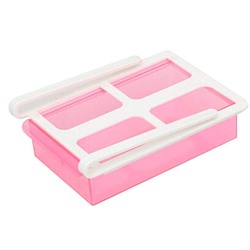 Органайзер для холодильника на пластиковом основании Homsu, розовый