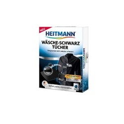 Салфетки для обновления цвета черной одежды при стирке в стиральной машине, Heitmann 10 шт