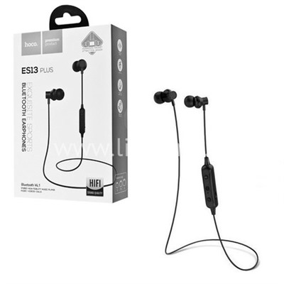 Наушники MP3/MP4 HOCO (ES13 Plus) Bluetooth вакуумные черные