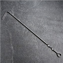 Кочерга из нержавеющей стали, ручка - кольцо, ширина - 12 мм, 60 см