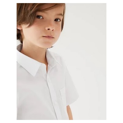 2pk Boys' Cotton Slim Fit School Shirts (2-18 Yrs)