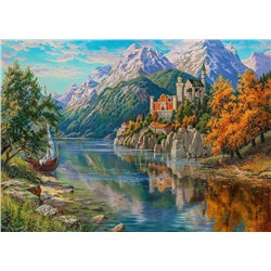 Картина по номерам 40х50 - Замок в горах (худ. Прищепа И.)