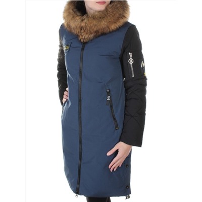 8879 Пальто с мехом енота Alcurnia размер S - 42 российский