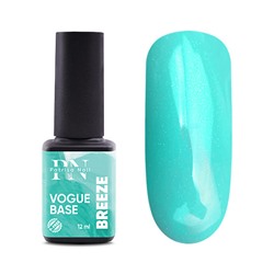 12 мл, Patrisa Nail, VOGUE base Breeze (бирюзовая база с микроблеском)