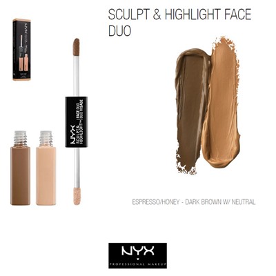 Хайлайтер NYX SCULPT & HIGHLIGHT FACE DUO Espresso Honey aрт. 62311