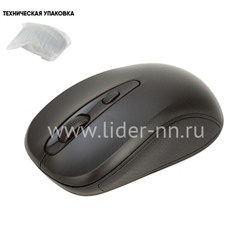 Мышь беспроводная PERFEO NO NAME-1/3 кн./1600DPI/USB (черная) тех упаковка