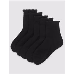 5pk of Short Picot Socks