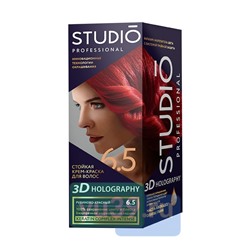 Крем-краска Studio Professional для волос цвет: 6.5 Рубиново-красный, 50/50/15 мл.
