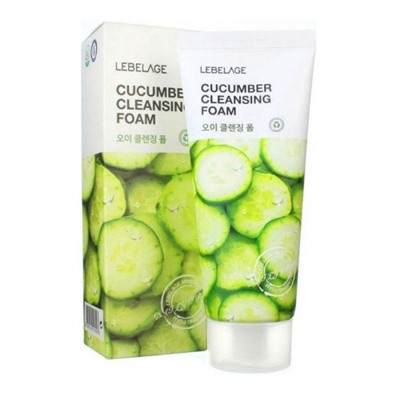 Пенка для умывания с экстрактом огурца CUCUMBER CLEANSING FOAM, LEBELAGE, 100 мл