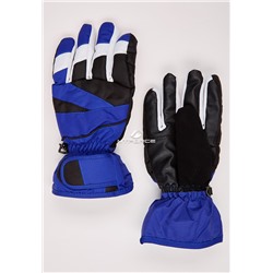 Унисекс зимние горнолыжные перчатки синего цвета 323S