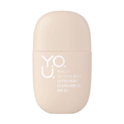 Тональный крем для лица "Y.O.U. Really Second Skin" SPF 20 тон: 20, natural beige (10326739)