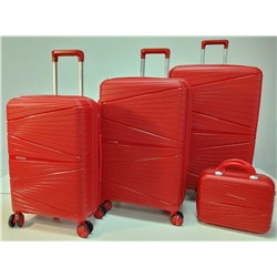 Набор из 3-х чемоданов с расширением 23104 Красный