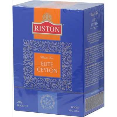 RISTON. Ceylon Elite Tea 200 гр. карт.пачка