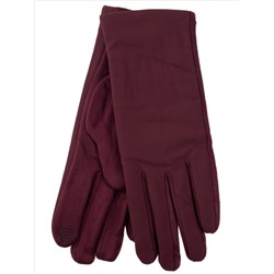 Теплые женские перчатки, цвет бордовый