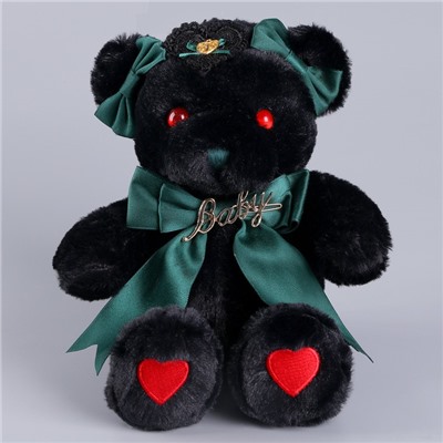 Мягкая игрушка «Медведь» с зелёным бантиком, 31 см