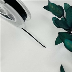 Радуга Самоцветов Резинка для браслетов черная (10 метров)
