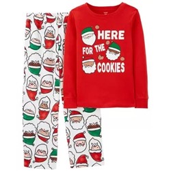 Пижамы из 2 предметов Santa из хлопка и флиса