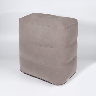 Подушка надувная, 46 × 33 × 45 см, в чехле, цвет серый