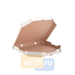 Коробка под пиццу, 350х350х40 мм, с обрезанными углами