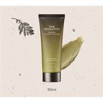 [Missha] Time Revolution Artemisia pack foam cleanser 150ml