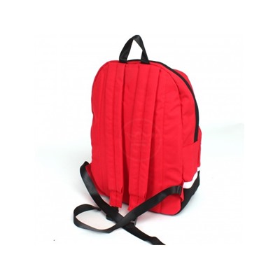 Рюкзак жен текстиль MC-9039,  1отд,  1внутр+1внеш.карм,  красный/черный 237496