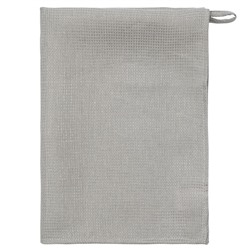 Набор из двух вафельных полотенец изо льна серого цвета из коллекции Essential, 50х70 см