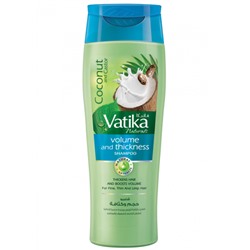 Dabur Vatika Naturals Coconut & Castor Volume and Thickness Shampoo 200ml / Шампунь Объём и Толщина для Волос Кокос и Касторовое Масло 200мл