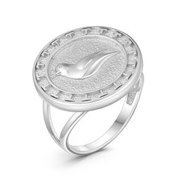 Кольцо из серебра родированное - Птица к50096