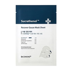 TONY MOLY DR.OHKIMS Sucretenol Recover Gauze Успокаивающая маска для чувствительной кожи (1 шт)