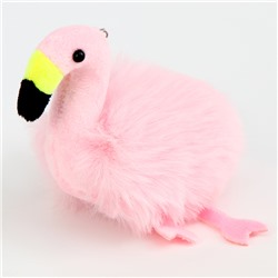 Мягкая игрушка «Фламинго» на брелоке, 10 см, цвет розовый