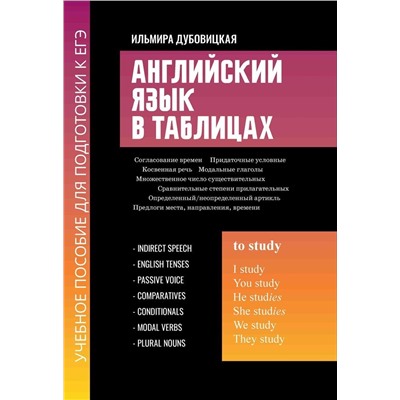 Английский язык в таблицах. Учебное пособие для подготовки к ЕГЭ