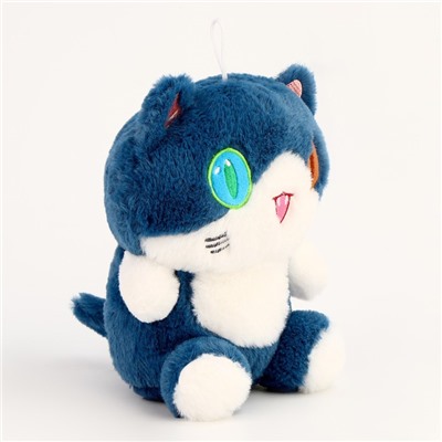 Мягкая игрушка «Котик», 22 см, цвет синий