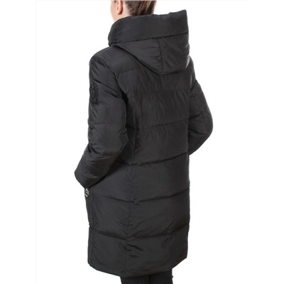 8966 BLACK  Пальто зимнее женское CLOUD LAG CAT  (200 гр. холлофайбер) размер 46
