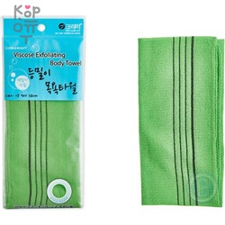 Sungbo Cleamy "Viscose Back Bath Towel" - Мочалка для тела из вискозы (жесткая, массажная), размер 28 х 90см.,